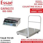 300kg/20gm Essae DC-851N Platform Counting Weighing Scale Capacity 300kg and Accuracy 20gm | Platform Size 505x650mm | Piece Counting Scale
