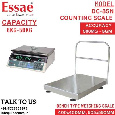 300kg/20gm Essae DC-851N Platform Counting Weighing Scale Capacity 300kg and Accuracy 20gm | Platform Size 505x650mm | Piece Counting Scale