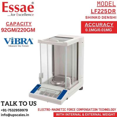 92gm/220gm Essae LF225DR Semi Micro & Analytical Balance Vibra Shinko Denshi Dual Capacity 92gm/220gm and Dual Accuracy 0.01mg/0.1mg