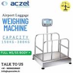 150kg/10gm Airport Luggage Weighing Machine | Baggage Check Weighing Machines Capacity 150kg and Accuracy 10gm