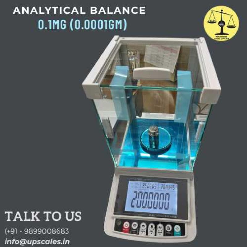 220gm/0.1mg Weighing Machine Analytical Balance | Capacity 200gm and Accuracy 0.1mg (0.0001gm)
