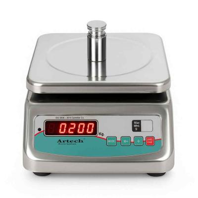 3kg/1gm Artech 3kg Electronic Digital Weighing Scale | With Government Certificate & Stamping Capacity 3kg and Accuracy 1gm | UP Scales