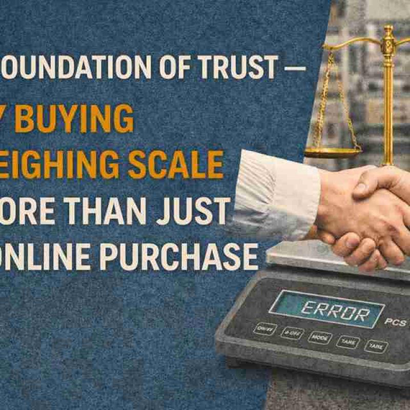 The Foundation of Trust – Why Buying a Weighing Scale is More Than Just an Online Purchase