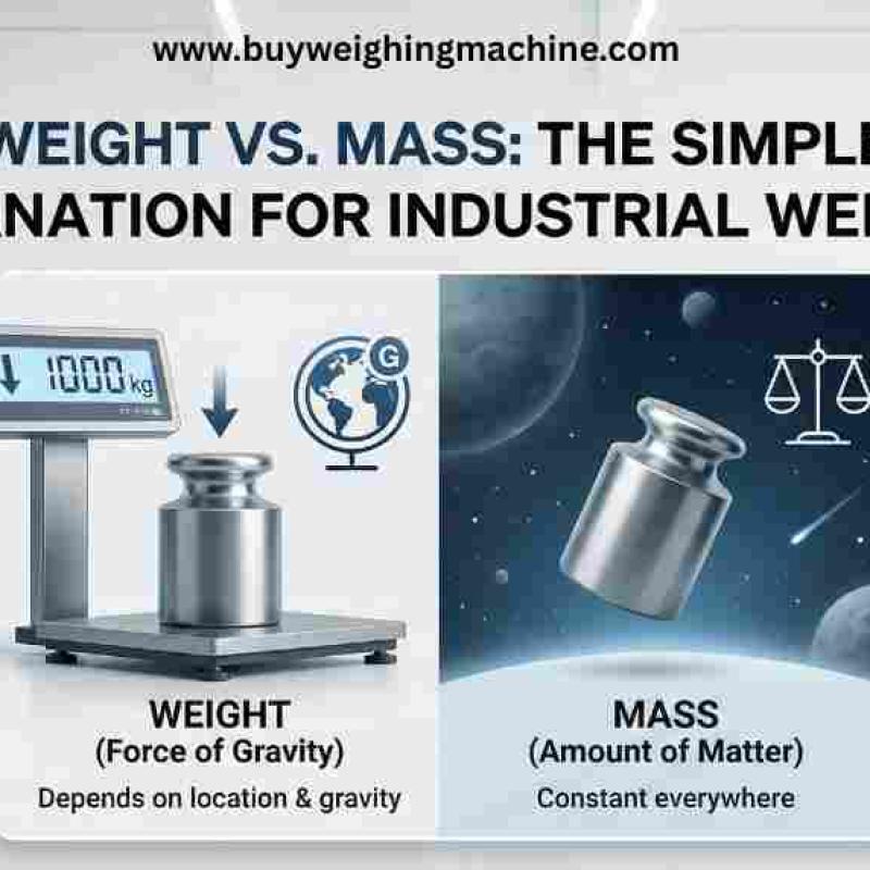 Weight vs. Mass: The Simple Explanation for Industrial Weighing