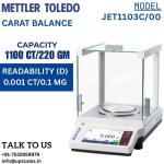 1100ct/0.001ct Mettler Toledo JET Carat Balance Capacity 1100ct/220gm and Accuracy 0.001ct/0.1mg | Mettler JET1103C Fully Automatic Internal Adjustment