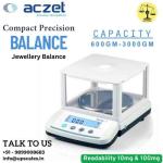 620gm/10mg Compact Precision Balance | Aczet Compact Precision Balance CG-M Series Capacity 600gm and Accuracy 10mg (0.01gm)