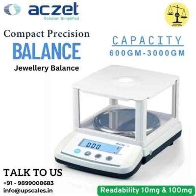 1200gm/10mg Precision Balance | Aczet Precision Balance CG Series Capacity 1200gm and Accuracy 10mg (0.01gm)