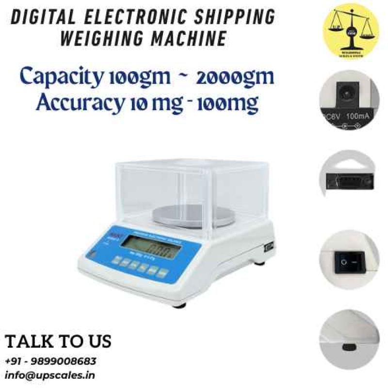 200gm/10mg Digital Electronic Shipping Weighing Machine | High Precision Measurement Capacity 200gm and Accuracy 10mg