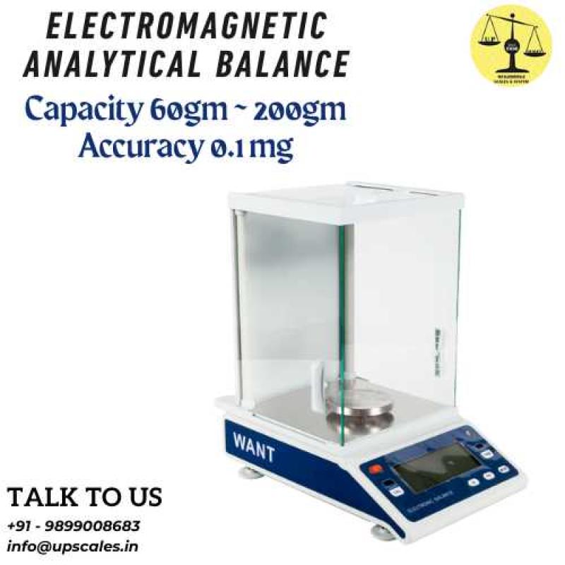 200gm/0.1mg Electromagnetic Analytical Balance | Lab Analytical Scale Capacity 200gm and Accuracy 0.1mg (0.0001gm)