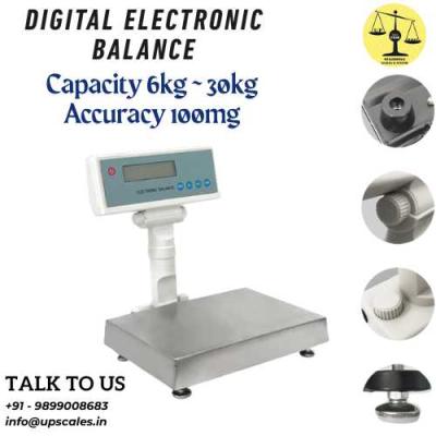 30kg/100mg Digital Electronic Precision Platform Weighing Machine | Capacity 30kg and Accuracy 100mg(0.1gm)