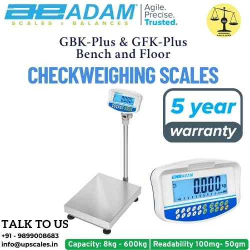 60kg/2gm GBK-Plus & GFK-Plus Checkweighing Scales Bench Floor Weighing Scale | Capacity 60kg and Accuracy 2gm With Platform Size 400x300MM