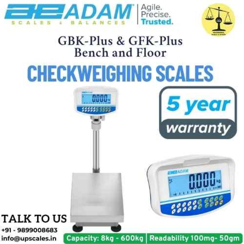 60kg/2gm GBK-Plus & GFK-Plus Checkweighing Scales Bench Floor Weighing Scale | Capacity 60kg and Accuracy 2gm With Platform Size 400x300MM