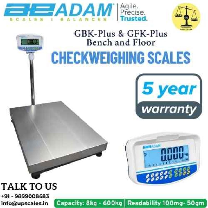 60kg/2gm GBK-Plus & GFK-Plus Checkweighing Scales Bench Floor Weighing Scale | Capacity 60kg and Accuracy 2gm With Platform Size 400x300MM