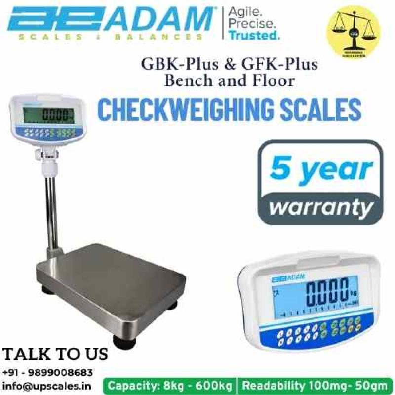 60kg/2gm GBK-Plus & GFK-Plus Checkweighing Scales Bench Floor Weighing Scale | Capacity 60kg and Accuracy 2gm With Platform Size 400x300MM