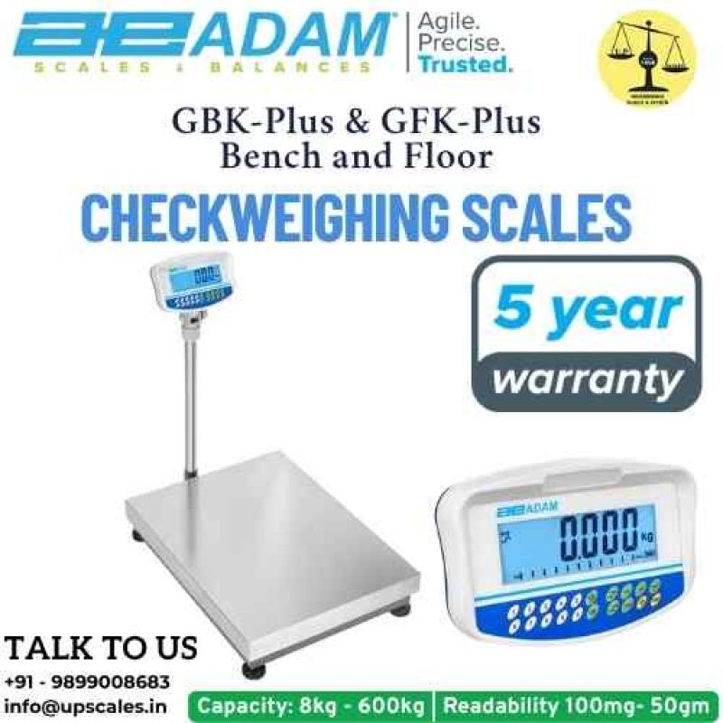 60kg/2gm GBK-Plus & GFK-Plus Checkweighing Scales Bench Floor Weighing Scale | Capacity 60kg and Accuracy 2gm With Platform Size 400x300MM