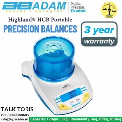 3000gm/100mg Highland HCB Portable Precision Balances by Adam Equipment | Precision Balance Capacity 3000gm and Readability 100mg (0.1gm)