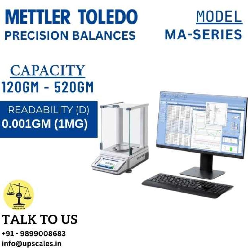 120gm/1mg METTLER TOLEDO MA Series Precision Balances | Laboratory Precision Balances Capacity 120gm and Readability 1mg(0.001gm)