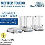 120gm/1mg METTLER TOLEDO MA Series Precision Balances | Laboratory Precision Balances Capacity 120gm and Readability 1mg(0.001gm)