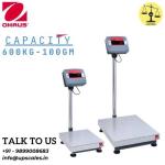600kg/100gm OHAUS Defender Platform Bench Weighing Scale | Capacity 600kg and accuracy 100gm (0.1kg)