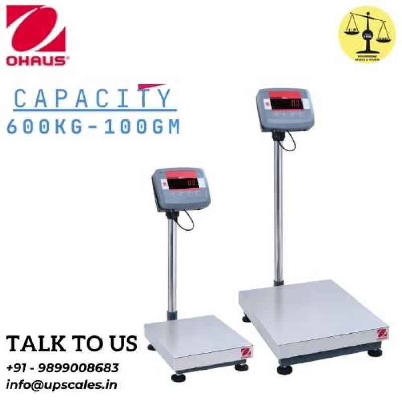 600kg/100gm OHAUS Defender Platform Bench Weighing Scale | Capacity 600kg and accuracy 100gm (0.1kg)