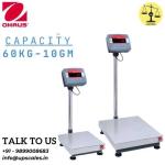 60kg/10gm OHAUS Defender Platform Bench Weighing Scale | Capacity 60kg and accuracy 10gm (0.01kg)